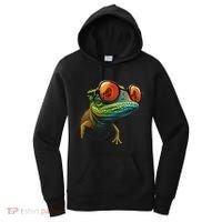 Funny Smart Looking Lizard With Glasses Women's Hoodie thumb 0