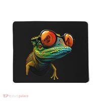Funny Smart Looking Lizard With Glasses Mousepad thumb 0