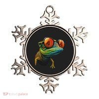 Funny Smart Looking Lizard With Glasses Ornament thumb 0