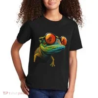 Funny Smart Looking Lizard With Glasses Kids T-Shirt thumb 2