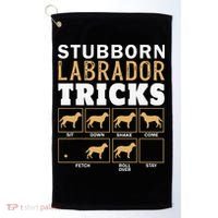 Funny Stubborn Labrador Retriever Dog Tricks Black Lab Gifts Golf Towel thumb 0