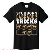 Funny Stubborn Labrador Retriever Dog Tricks Black Lab Gifts Kids T-Shirt thumb 0