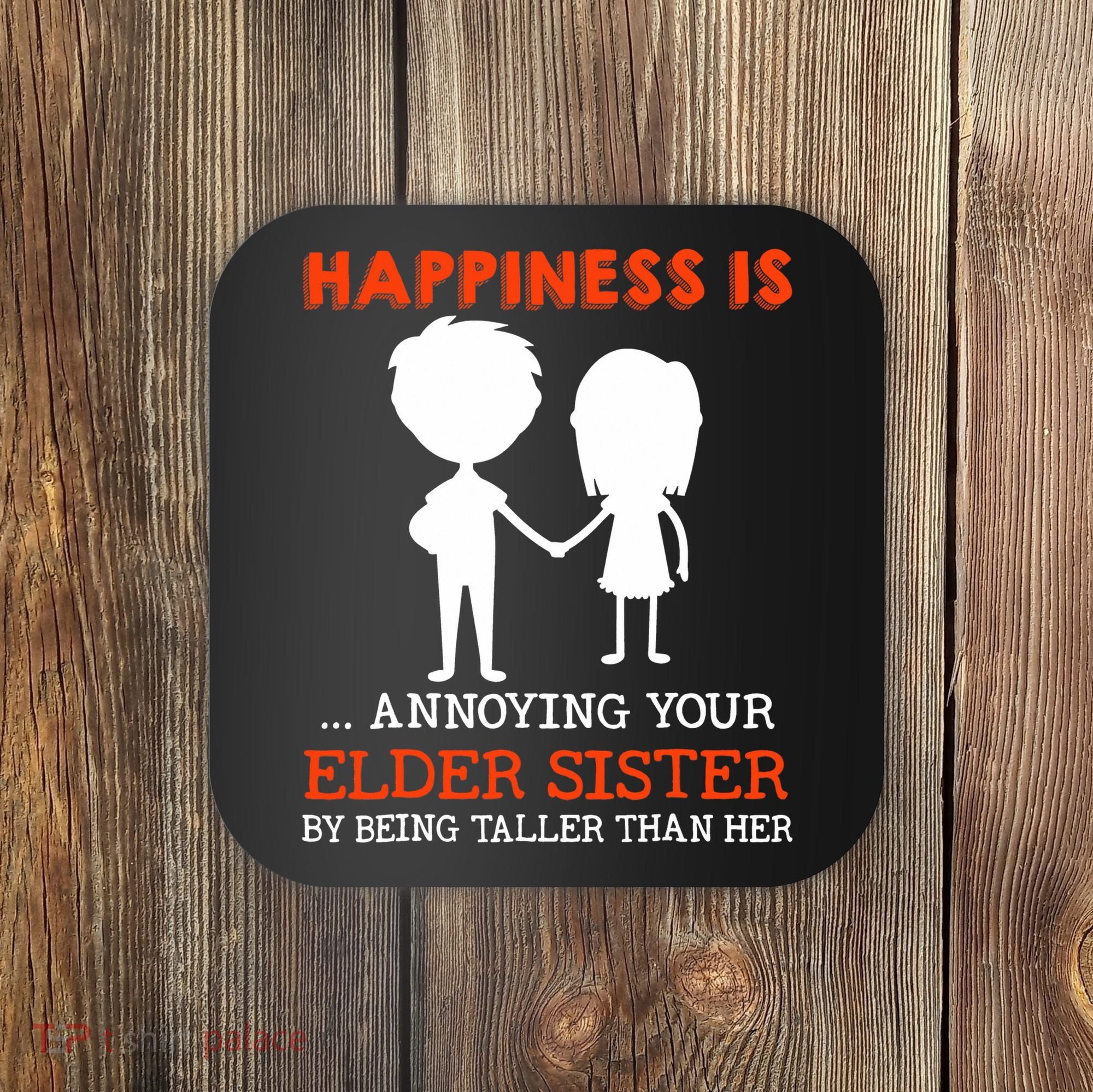 Funny Sibling Little Brother Lil Sister Coaster