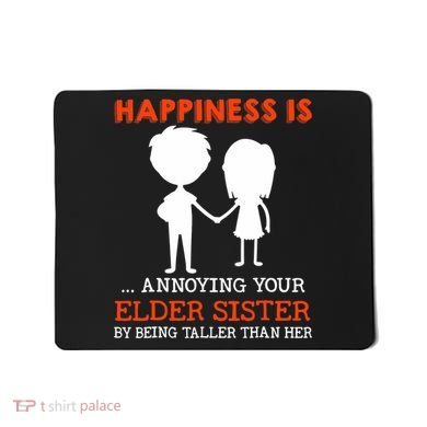 Funny Sibling Little Brother Lil Sister Mousepad