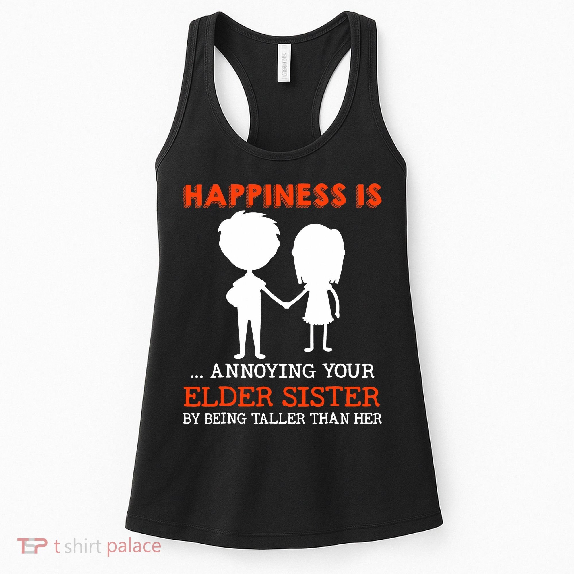 Funny Sibling Little Brother Lil Sister Women's Tank Top