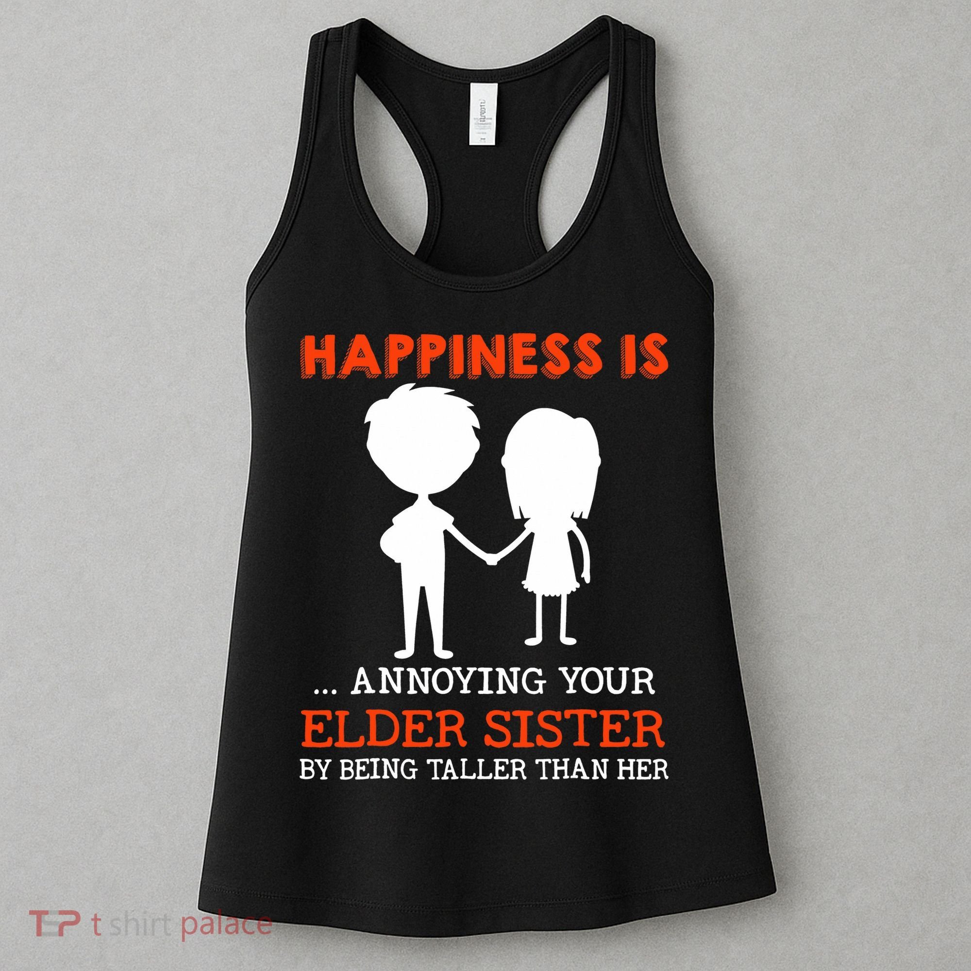 Funny Sibling Little Brother Lil Sister Women's Tank Top