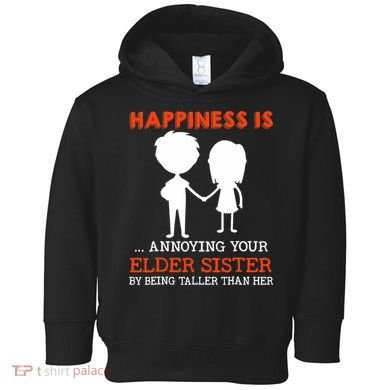 Funny Sibling Little Brother Lil Sister Toddler Hoodie