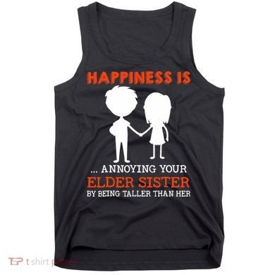 Funny Sibling Little Brother Lil Sister Tank Top