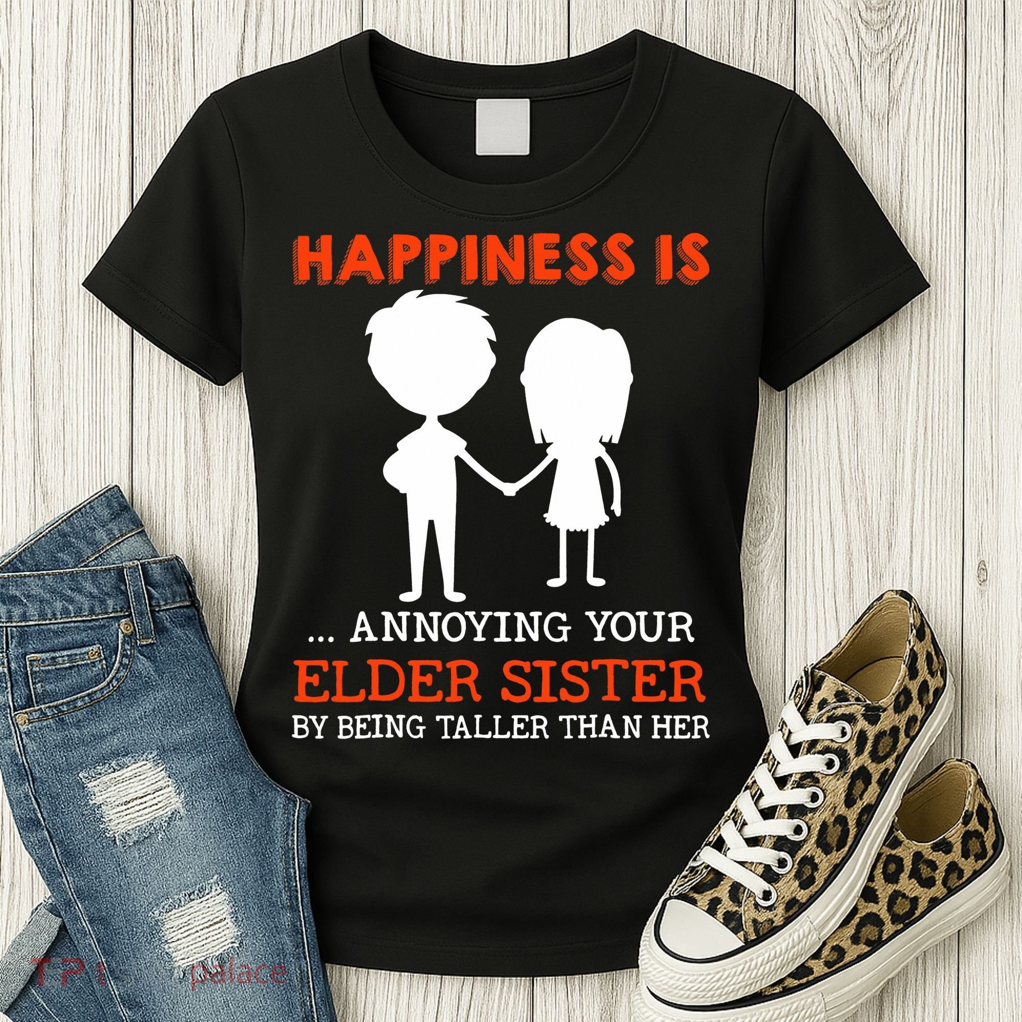 Funny Sibling Little Brother Lil Sister Women's T-Shirt