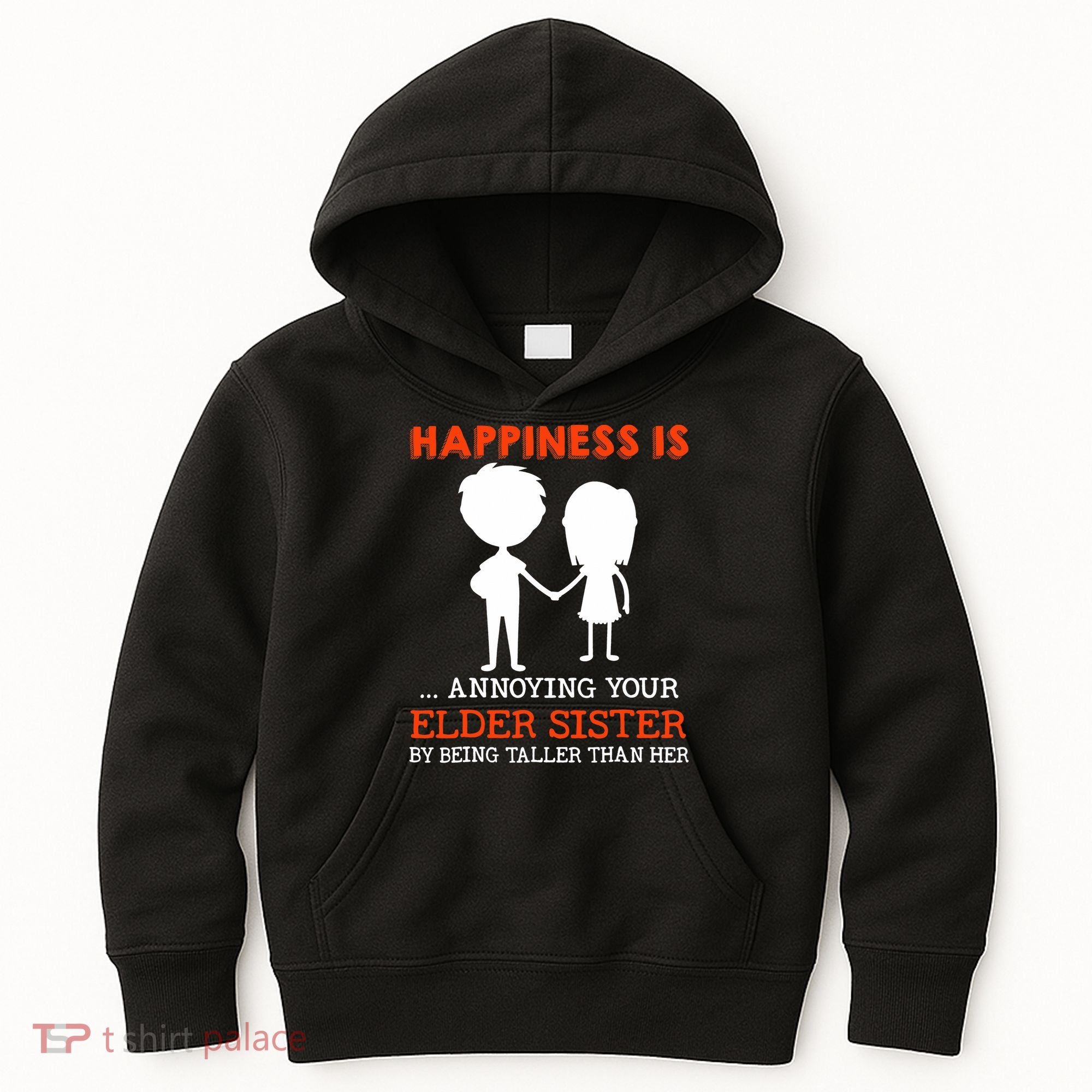 Funny Sibling Little Brother Lil Sister Kids Hoodie