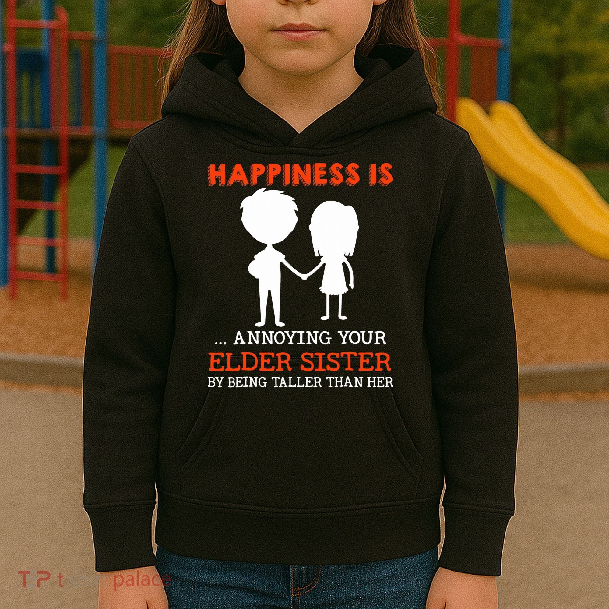 Funny Sibling Little Brother Lil Sister Kids Hoodie