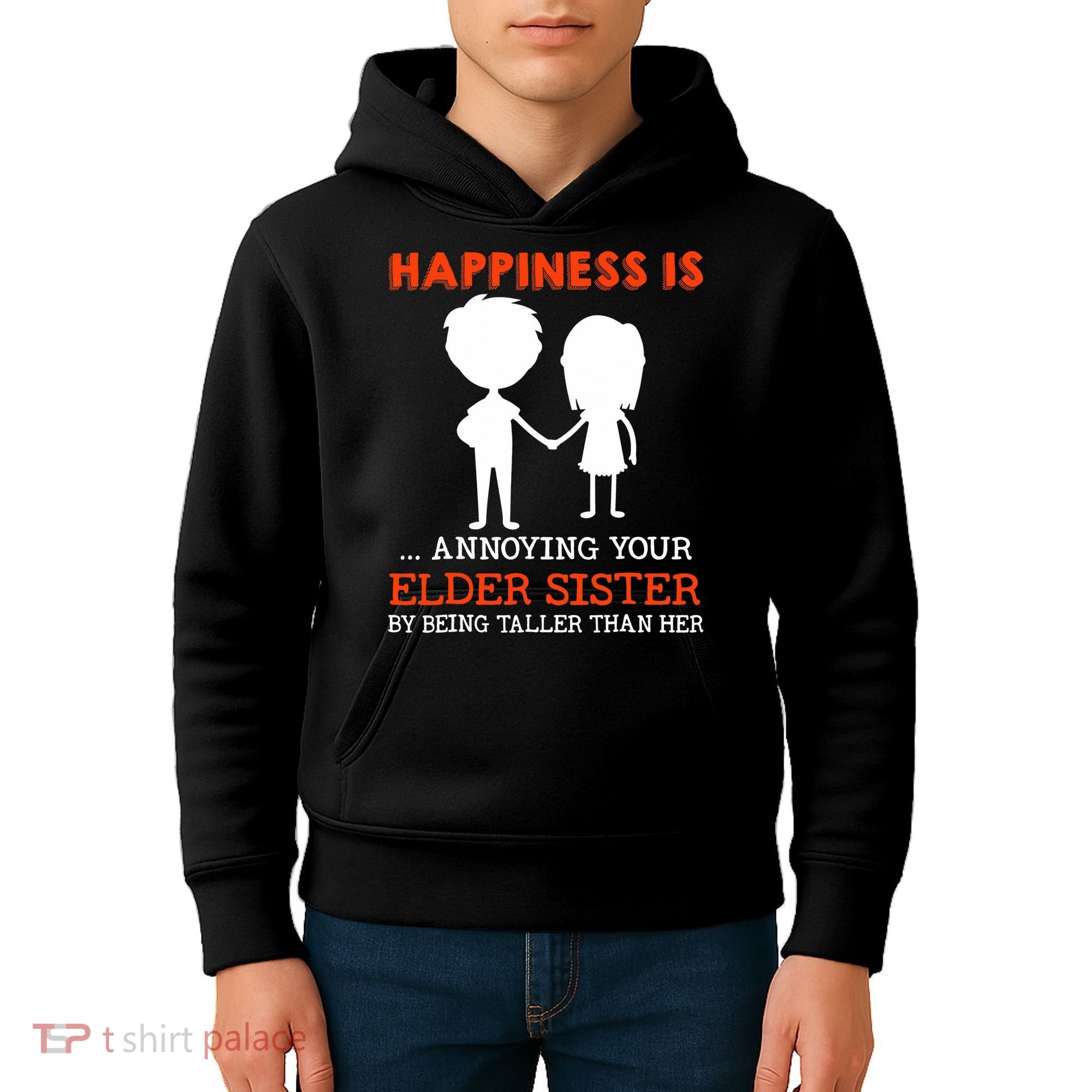 Funny Sibling Little Brother Lil Sister Kids Hoodie