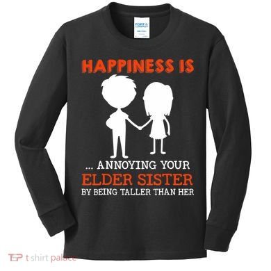 Funny Sibling Little Brother Lil Sister Kids Long Sleeve Shirt