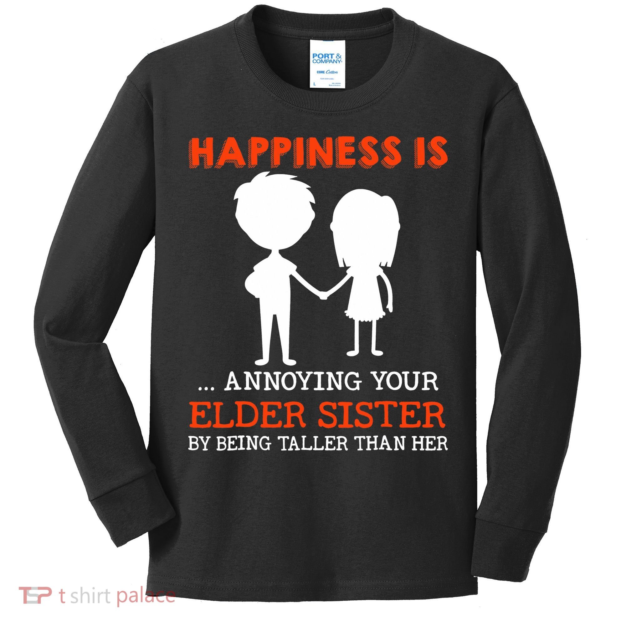 Funny Sibling Little Brother Lil Sister Kids Long Sleeve Shirt