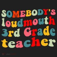 funny somebody's loudmouth 3rd grade teacher Beanie thumb 2