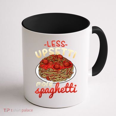 Funny Spaghetti Lover Gift Pasta Italian Cuisine Food Foodie Coffee Mug back