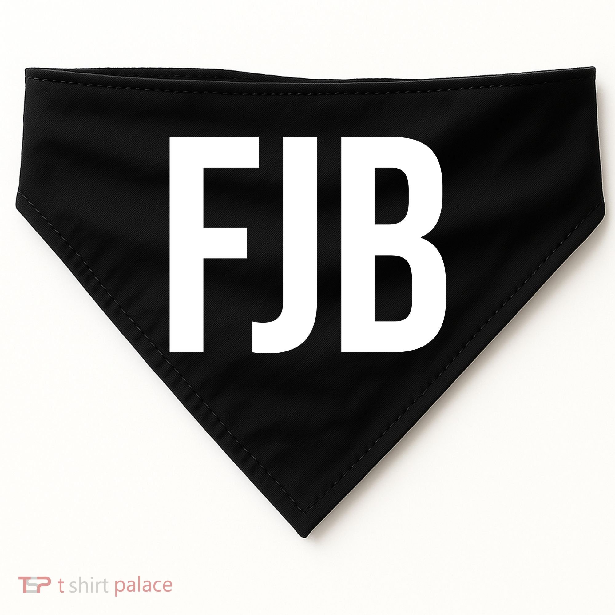 FJB Simple Logo (F!ck Joe Biden) USA-Made Doggie Bandana