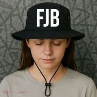 FJB Simple Logo (F!ck Joe Biden) Bucket Hat thumb 3