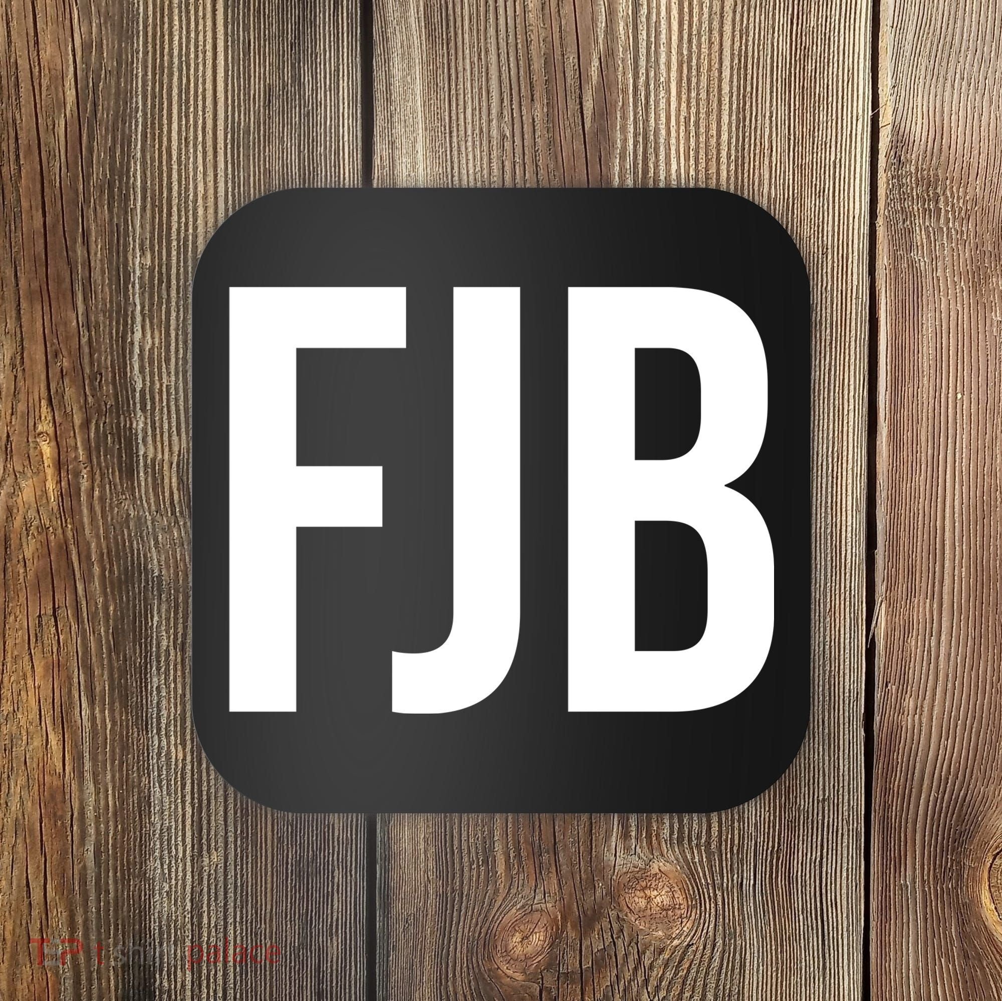 FJB Simple Logo (F!ck Joe Biden) Coaster