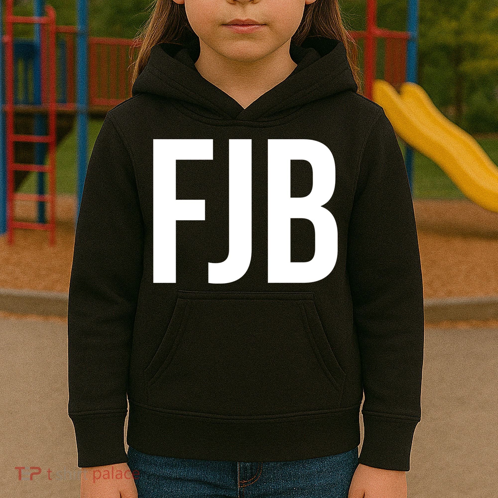 FJB Simple Logo (F!ck Joe Biden) Kids Hoodie