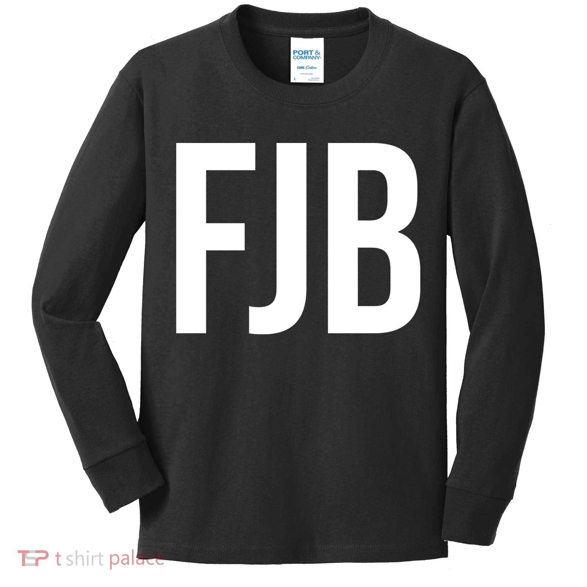 FJB Simple Logo (F!ck Joe Biden) Kids Long Sleeve Shirt