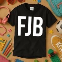 FJB Simple Logo (F!ck Joe Biden) Kids T-Shirt thumb 3