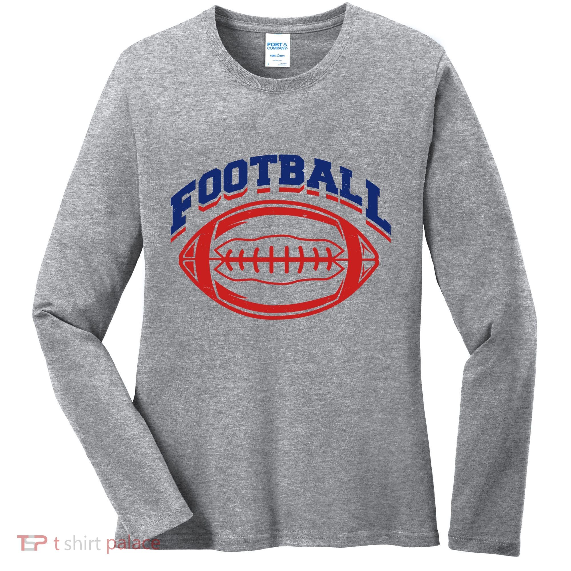 Football Sport Lover Gift Women's Long Sleeve Shirt