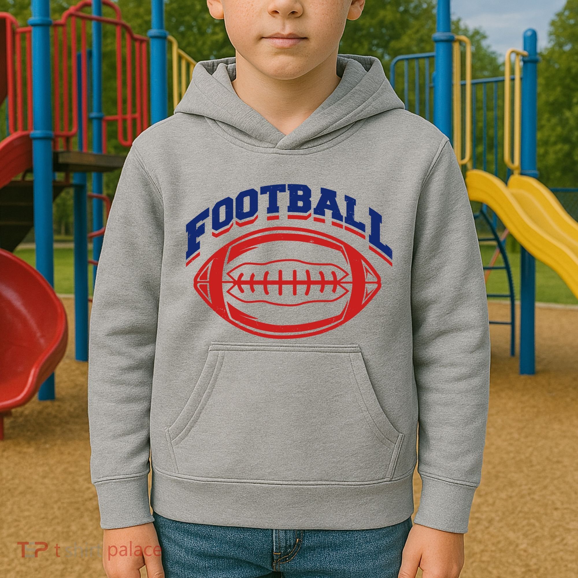 Football Sport Lover Gift Kids Hoodie