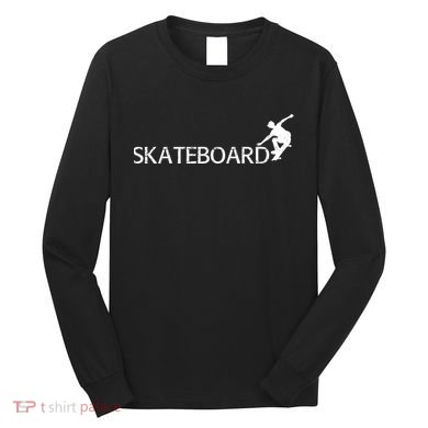 Funny Skateboard Logo Sport Long Sleeve Shirt