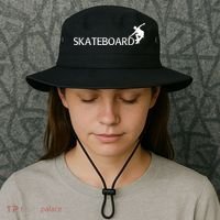 Funny Skateboard Logo Sport Bucket Hat thumb 3