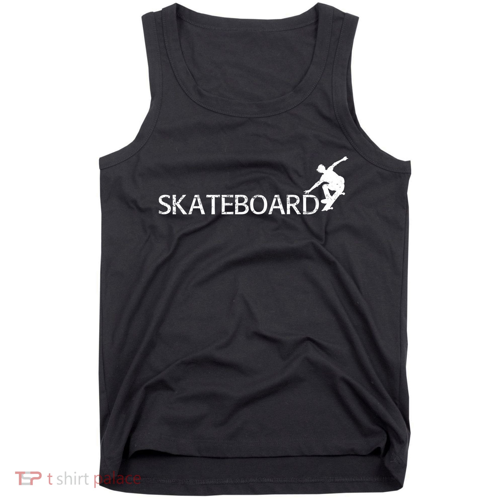 Funny Skateboard Logo Sport Tank Top