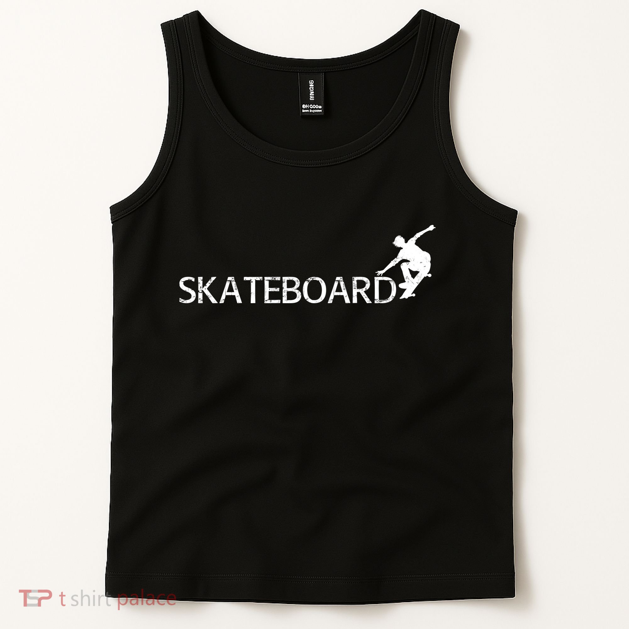 Funny Skateboard Logo Sport Tank Top