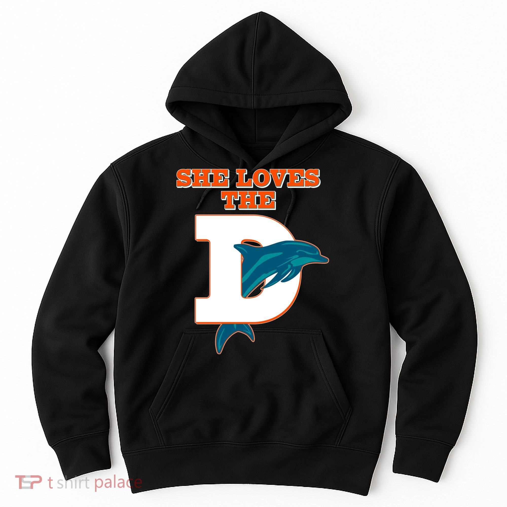 Funny She Loves The D Miami Football Fan Hoodie