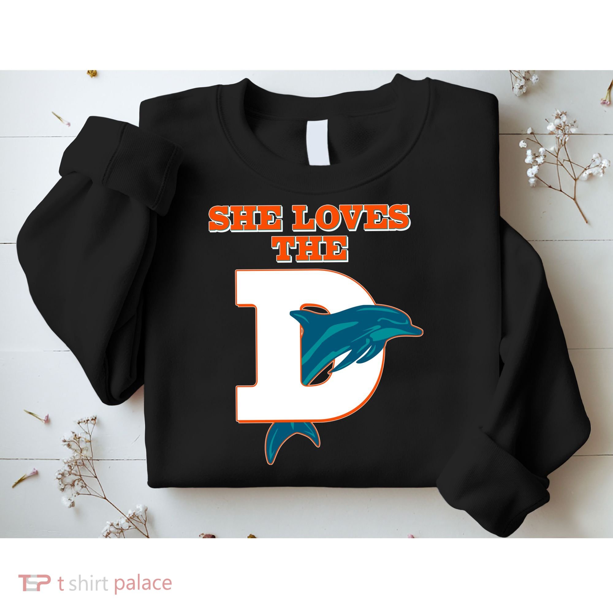 Funny She Loves The D Miami Football Fan Sweatshirt