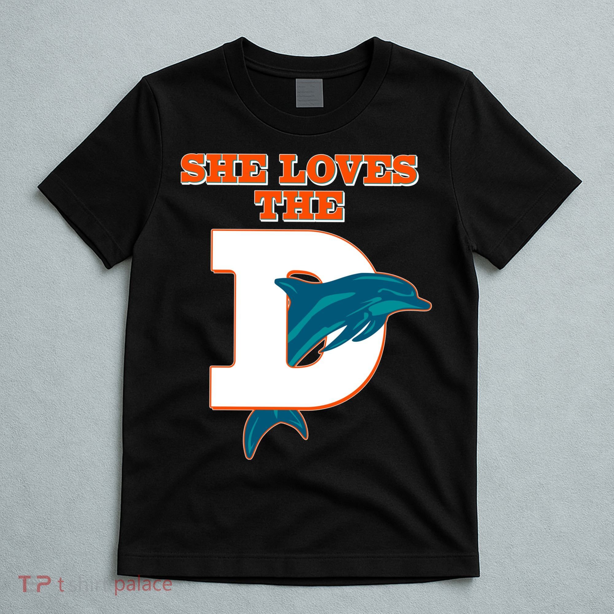 Funny She Loves The D Miami Football Fan T-Shirt