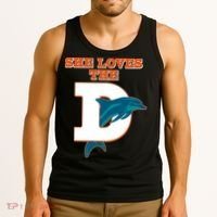 Funny She Loves The D Miami Football Fan Tank Top thumb 3