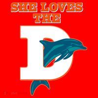 Funny She Loves The D Miami Football Fan Santa Hat thumb 1