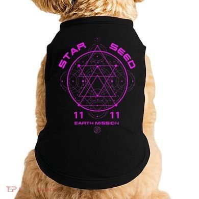 funny Starseed Mission Sacred Geometry Doggie Tank