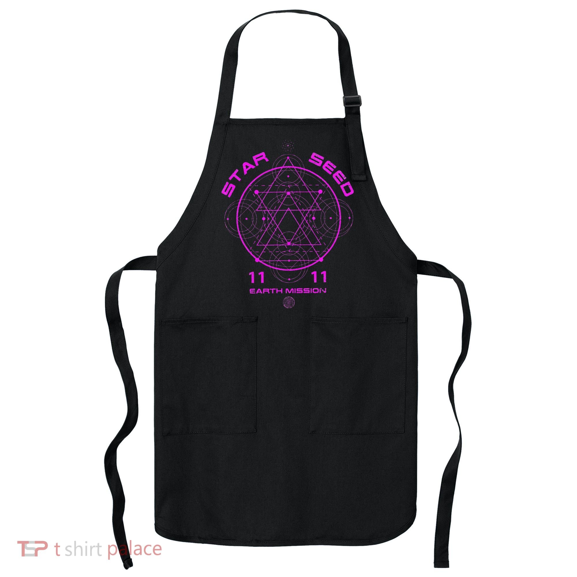 funny Starseed Mission Sacred Geometry Apron