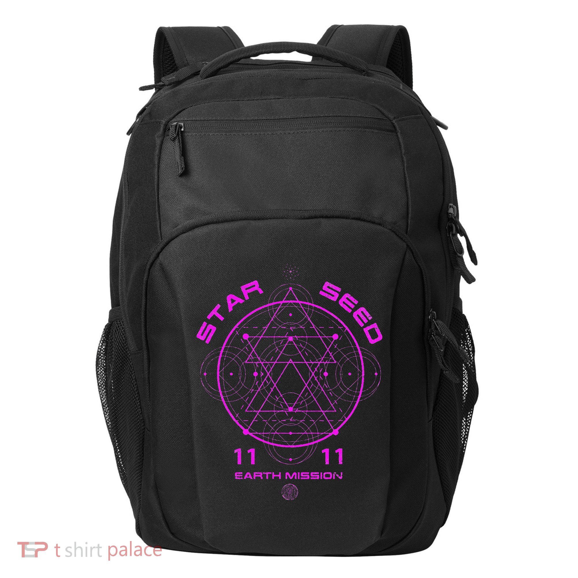 funny Starseed Mission Sacred Geometry Transport Backpack