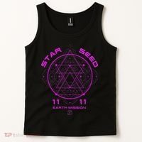 funny Starseed Mission Sacred Geometry Tank Top thumb 2
