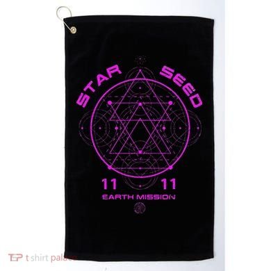 funny Starseed Mission Sacred Geometry Golf Towel