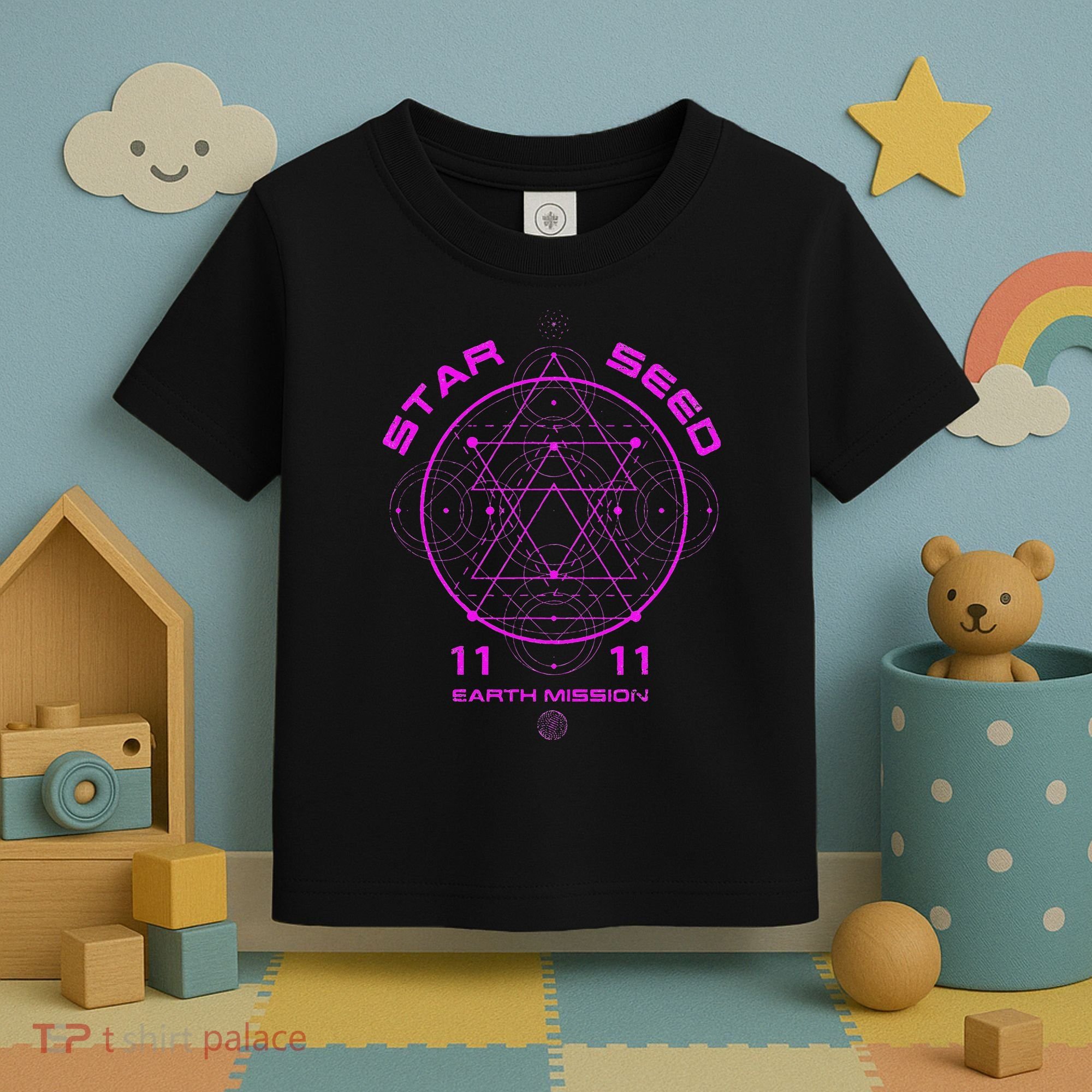 funny Starseed Mission Sacred Geometry Toddler T-Shirt