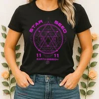 funny Starseed Mission Sacred Geometry Women's T-Shirt thumb 2