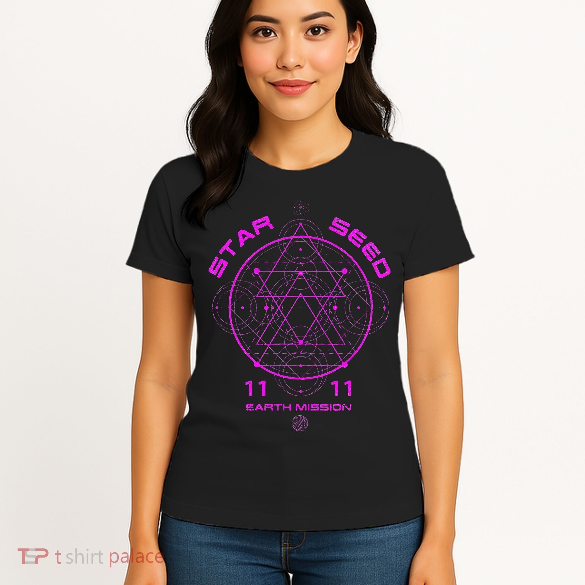 funny Starseed Mission Sacred Geometry Women's T-Shirt