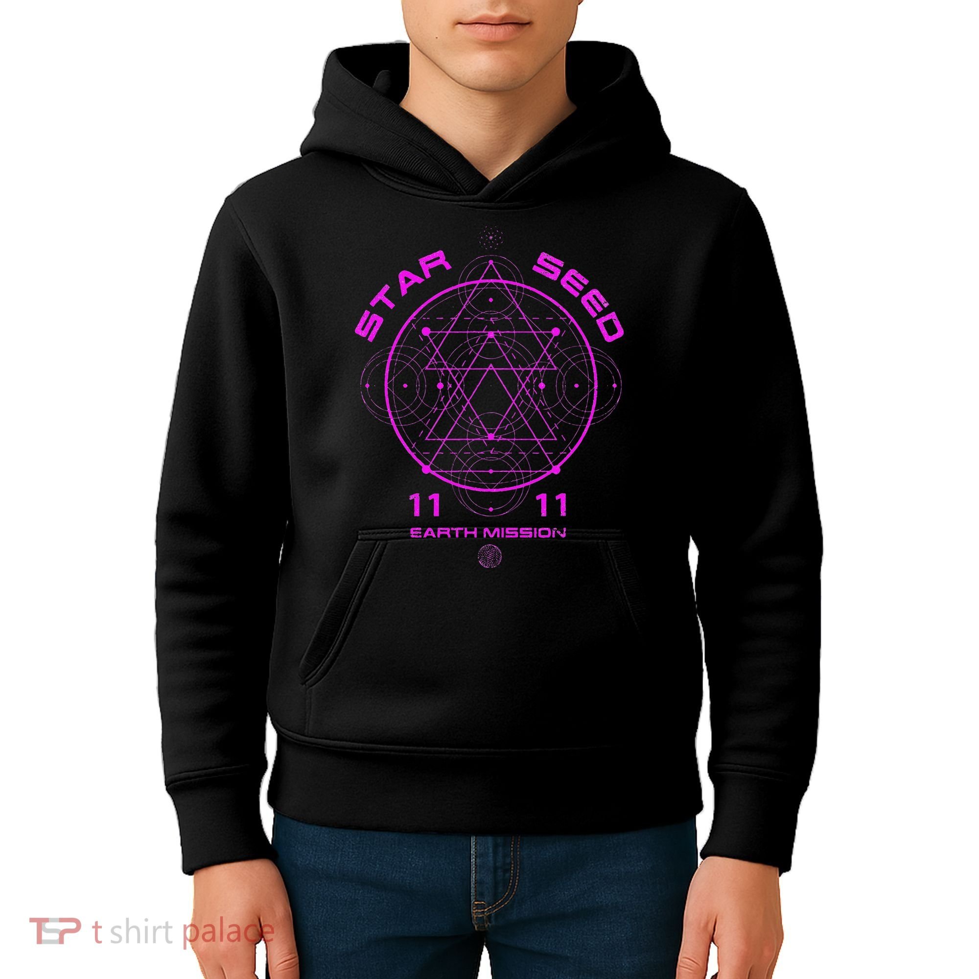 funny Starseed Mission Sacred Geometry Kids Hoodie