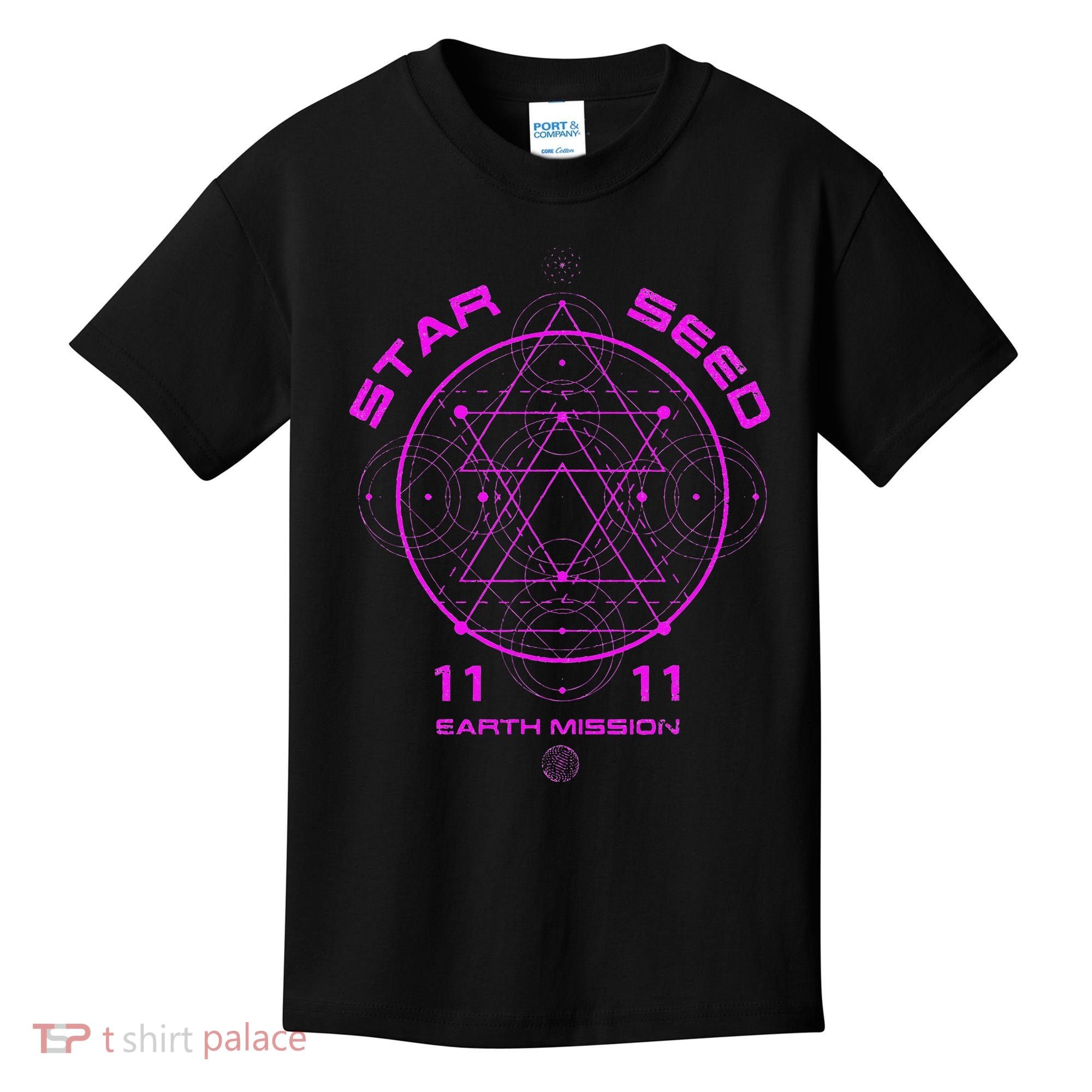 funny Starseed Mission Sacred Geometry Kids T-Shirt
