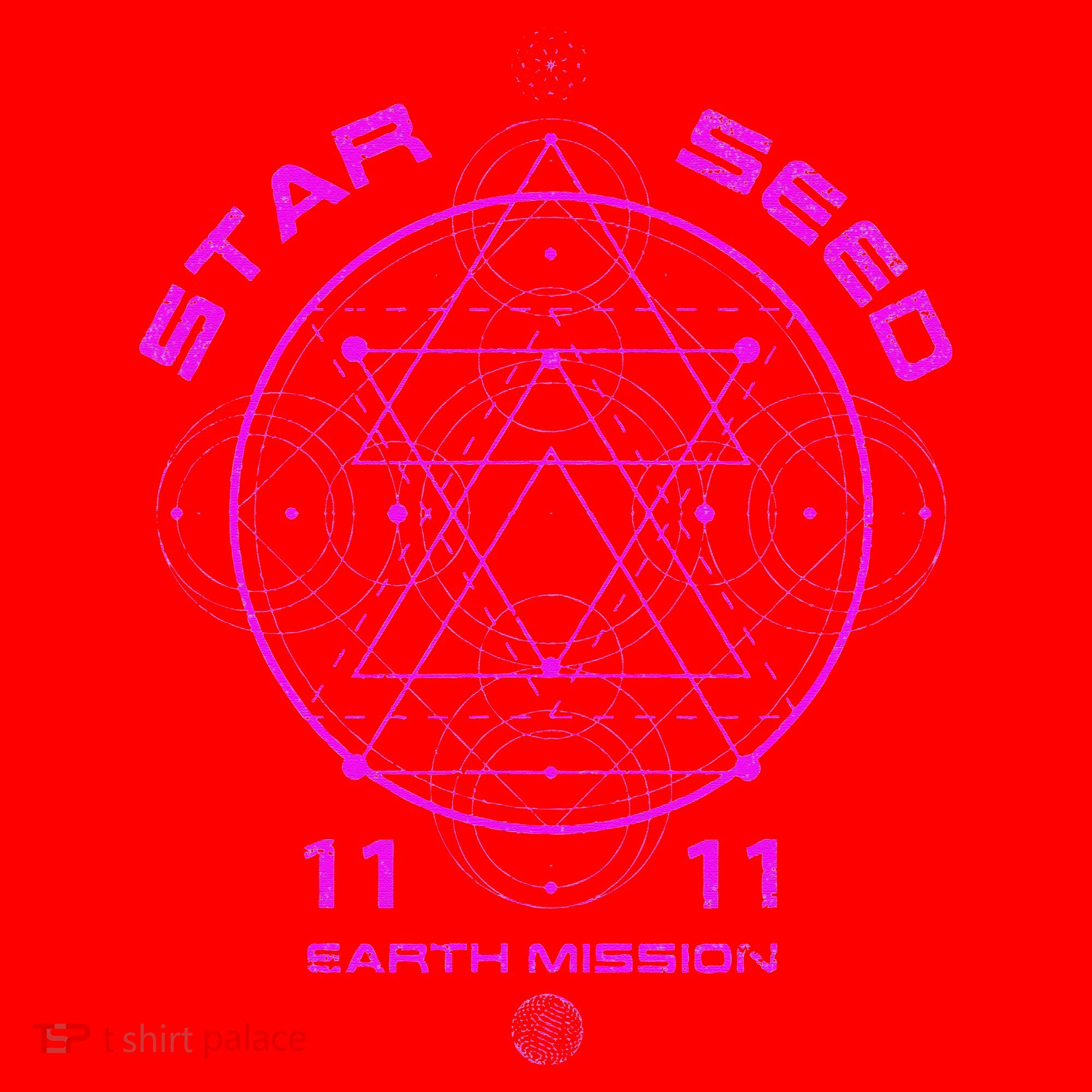funny Starseed Mission Sacred Geometry Santa Hat