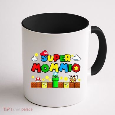 Funny Super Mommio Mothers Video Game Lovers Coffee Mug back