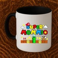 Funny Super Mommio Mothers Video Game Lovers Coffee Mug thumb 2